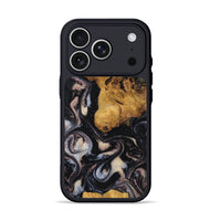 iPhone 17 Pro Wood Phone Case - Justin (Black & White, 807110)