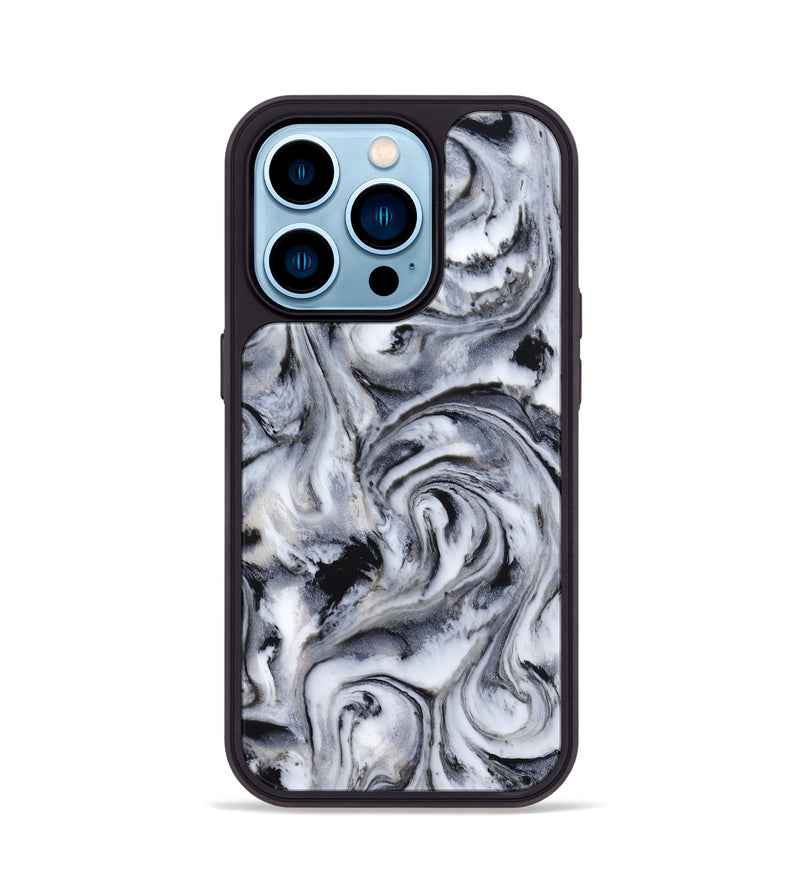 iPhone 14 Pro ResinArt Phone Case - Damion (Black & White, 807112)
