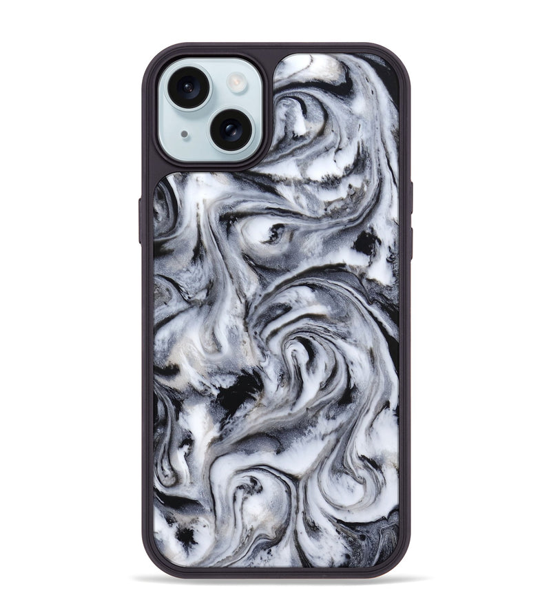 iPhone 15 Plus ResinArt Phone Case - Damion (Black & White, 807112)