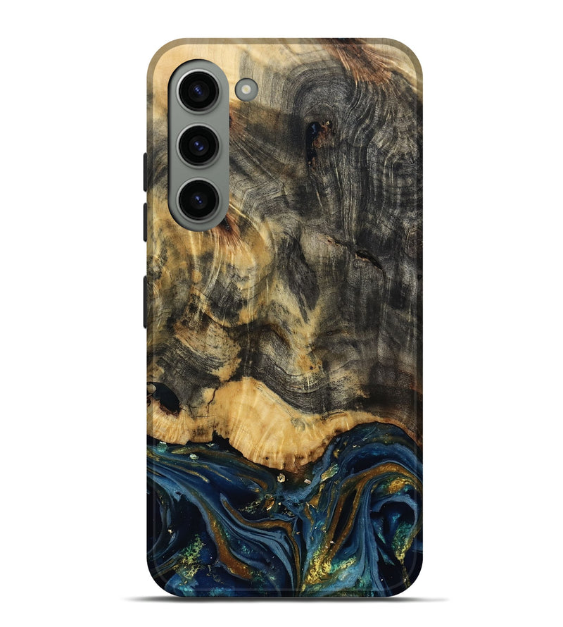 Galaxy S23 Plus Wood Live Edge Phone Case - Debbie (Metallic, 807154)