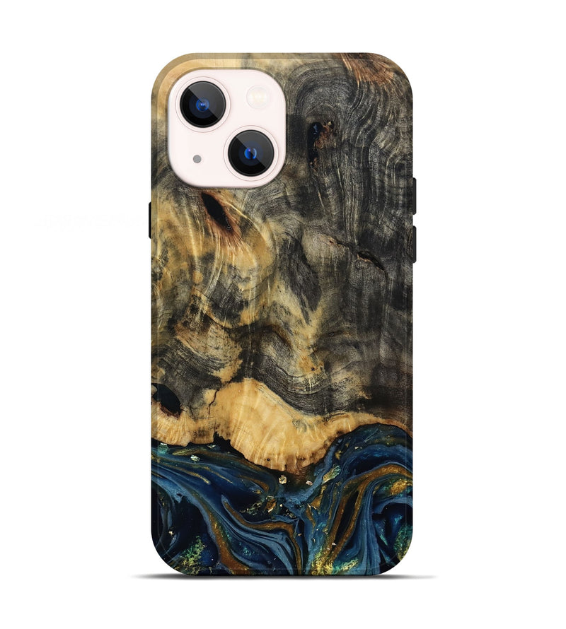 iPhone 13 Wood Live Edge Phone Case - Debbie (Metallic, 807154)
