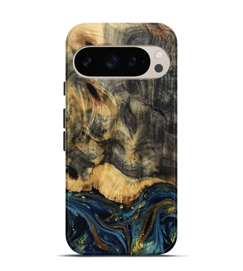 Pixel 9 Pro Wood Live Edge Phone Case - Debbie (Metallic, 807154)
