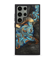 Galaxy S24 Ultra Wood Phone Case - Imran (Teal & Gold, 807189)