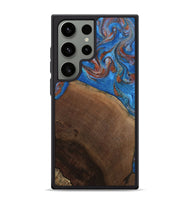 Galaxy S24 Ultra Wood Phone Case - Iyla (Teal & Gold, 807191)