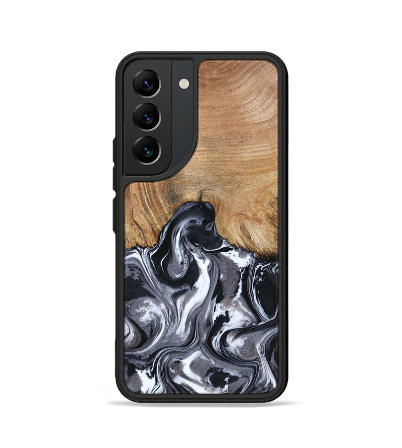Galaxy S22 Wood Phone Case - Braelyn (Black & White, 807202)