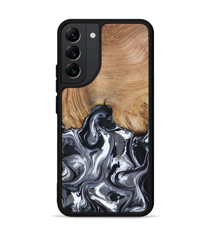Galaxy S22 Plus Wood Phone Case - Braelyn (Black & White, 807202)