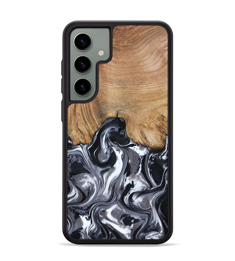 Galaxy S24 Plus Wood Phone Case - Braelyn (Black & White, 807202)