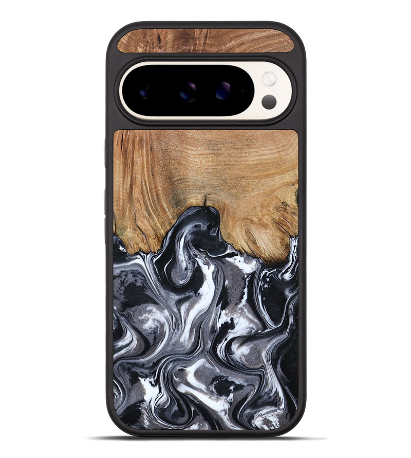 Pixel 9 Pro XL Wood Phone Case - Braelyn (Black & White, 807202)