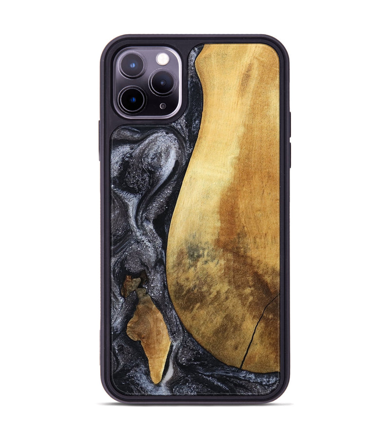 iPhone 11 Pro Max Wood Phone Case - Liam (Black & White, 807203)