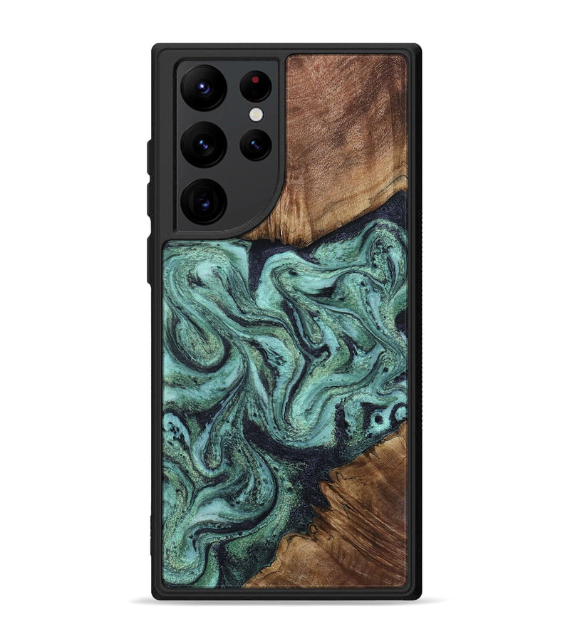 Galaxy S22 Ultra Wood Phone Case - Silvia (Green, 807212)