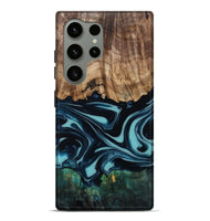 Galaxy S24 Ultra Wood Live Edge Phone Case - Katy (Blue, 807285)