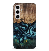 Galaxy S25 Plus Wood Live Edge Phone Case - Katy (Blue, 807285)