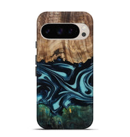 Pixel 9 Pro Wood Live Edge Phone Case - Katy (Blue, 807285)