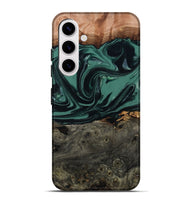 Galaxy S25 Plus Wood Live Edge Phone Case - Dawna (Green, 807295)