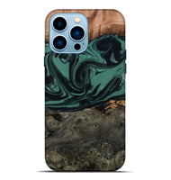 iPhone 14 Pro Max Wood Live Edge Phone Case - Dawna (Green, 807295)
