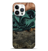 iPhone 15 Pro Max Wood Live Edge Phone Case - Dawna (Green, 807295)