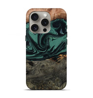iPhone 16 Pro Wood Live Edge Phone Case - Dawna (Green, 807295)