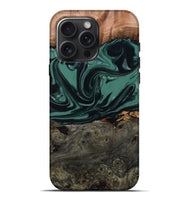 iPhone 16 Pro Max Wood Live Edge Phone Case - Dawna (Green, 807295)