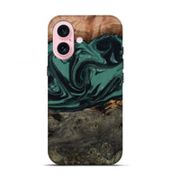 iPhone 17 Wood Live Edge Phone Case - Dawna (Green, 807295)