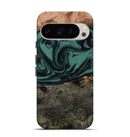Pixel 9 Pro Wood Live Edge Phone Case - Dawna (Green, 807295)