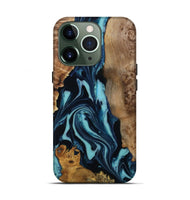 iPhone 13 Pro Wood Live Edge Phone Case - Nori (Blue, 807313)