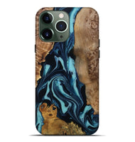 iPhone 13 Pro Max Wood Live Edge Phone Case - Nori (Blue, 807313)