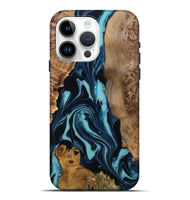 iPhone 15 Pro Max Wood Live Edge Phone Case - Nori (Blue, 807313)