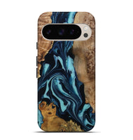 Pixel 9 Pro Wood Live Edge Phone Case - Nori (Blue, 807313)