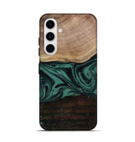 Galaxy S25 Wood Live Edge Phone Case - Olga (Green, 807316)
