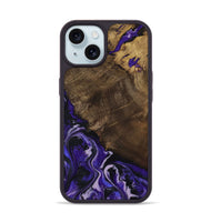 iPhone 15 Wood Phone Case - Regina (Purple, 807327)