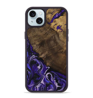 iPhone 15 Plus Wood Phone Case - Regina (Purple, 807327)