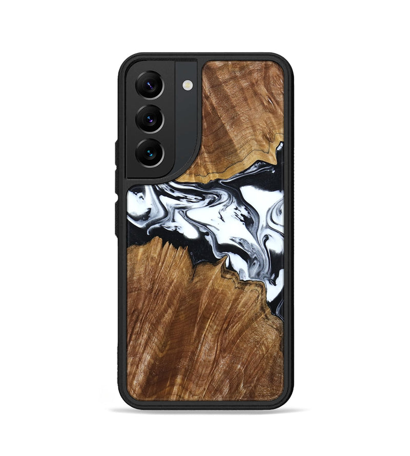 Galaxy S22 Wood Phone Case - Orin (Black & White, 807339)