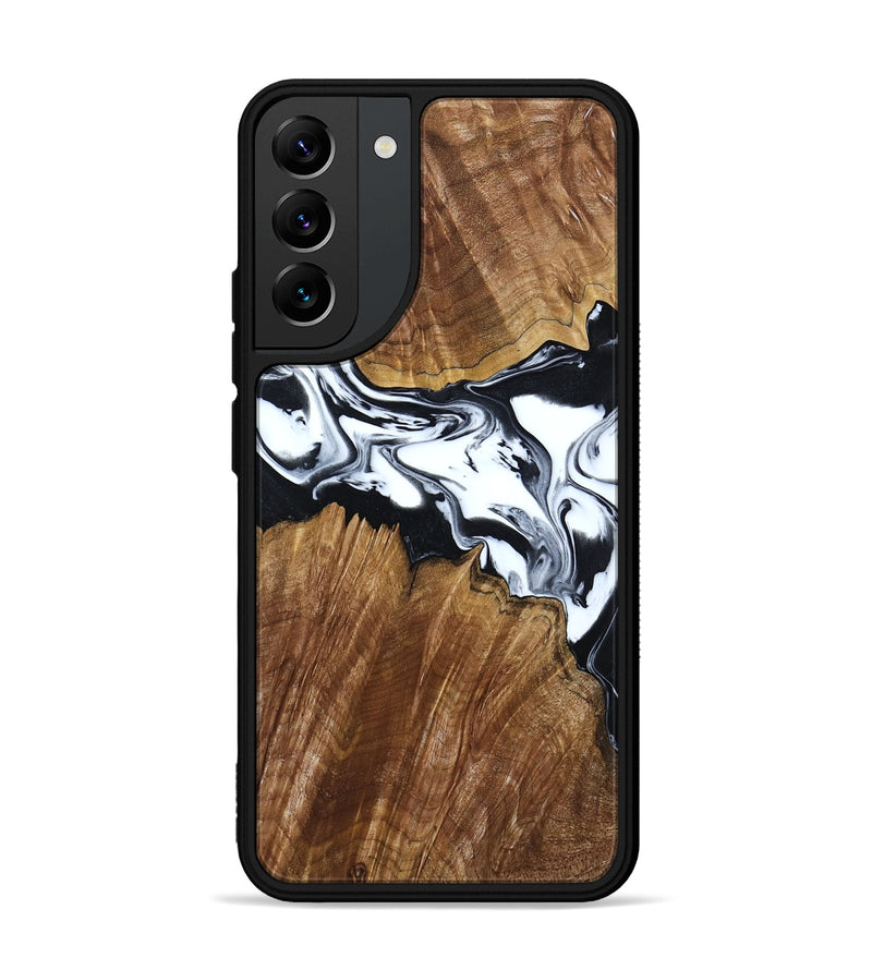 Galaxy S22 Plus Wood Phone Case - Orin (Black & White, 807339)