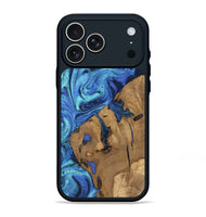 iPhone 17 Pro Max Wood Phone Case - Cortney (Blue, 807378)