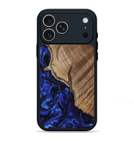 iPhone 17 Pro Max Wood Phone Case - Latasha (Blue, 807379)