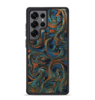 Galaxy S25 Ultra ResinArt Phone Case - Allyssa (Teal & Gold, 807412)