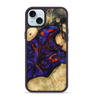 iPhone 15 Plus Wood Phone Case - Krysten (Purple, 807414)