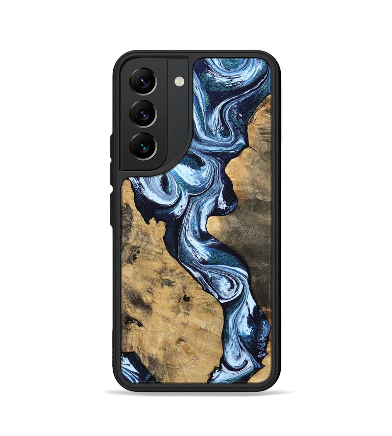Galaxy S22 Wood Phone Case - Taylor (Blue, 807435)