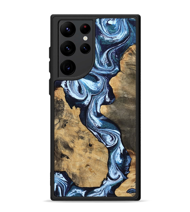 Galaxy S22 Ultra Wood Phone Case - Taylor (Blue, 807435)
