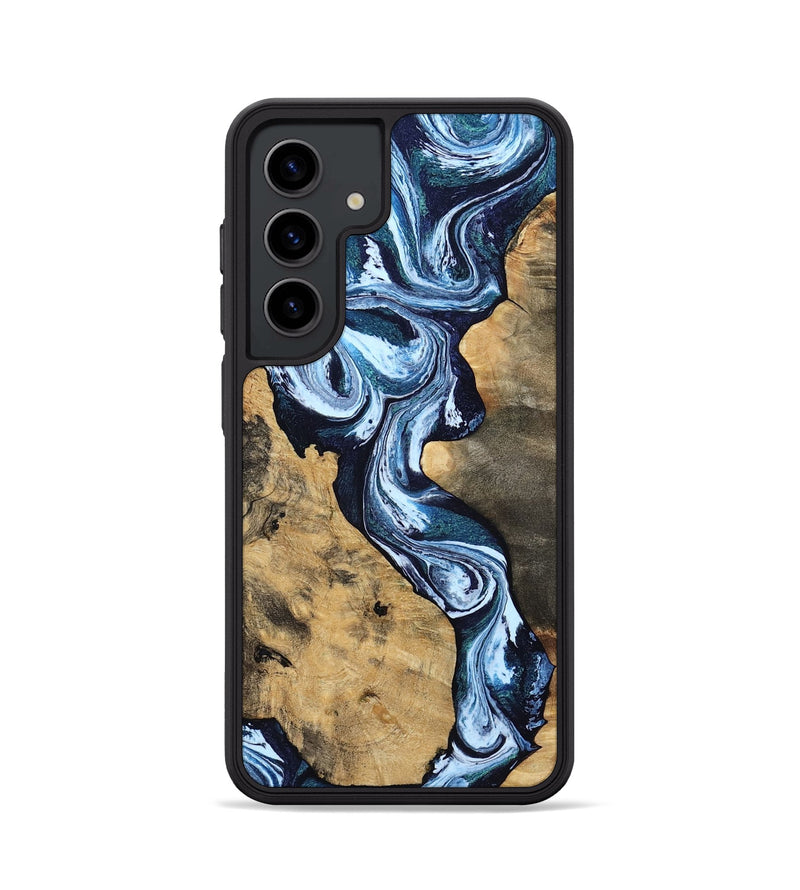 Galaxy S24 Wood Phone Case - Taylor (Blue, 807435)