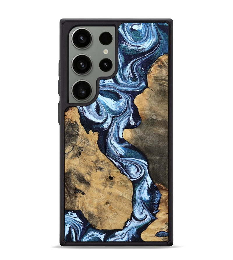 Galaxy S24 Ultra Wood Phone Case - Taylor (Blue, 807435)