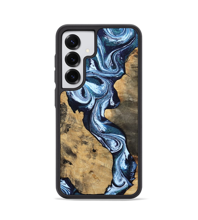 Galaxy S25 Wood Phone Case - Taylor (Blue, 807435)