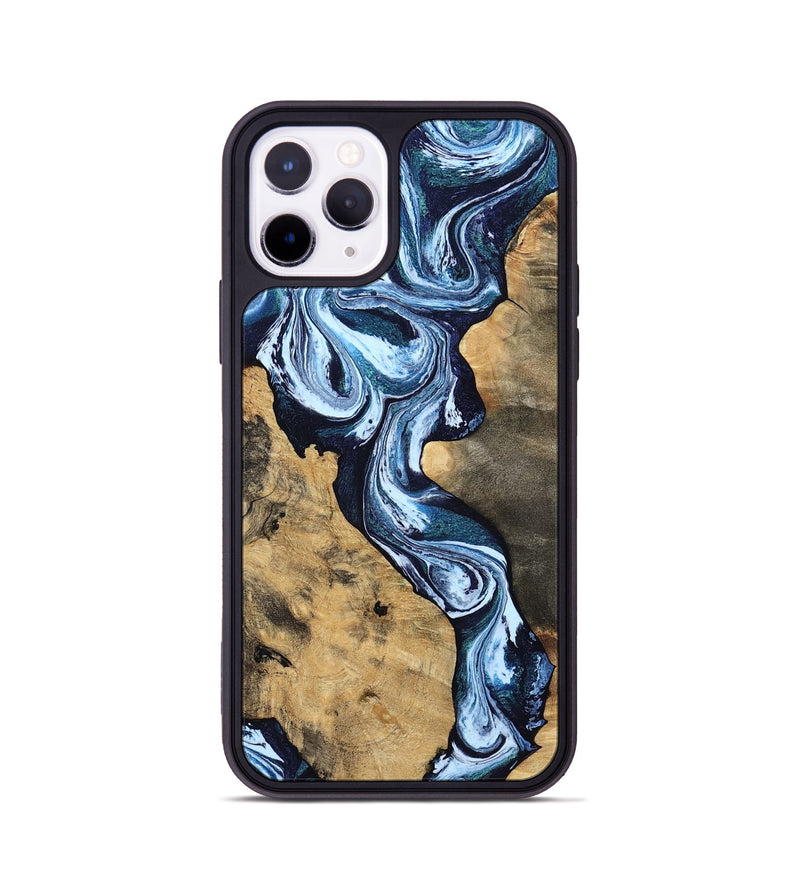 iPhone 11 Pro Wood Phone Case - Taylor (Blue, 807435)