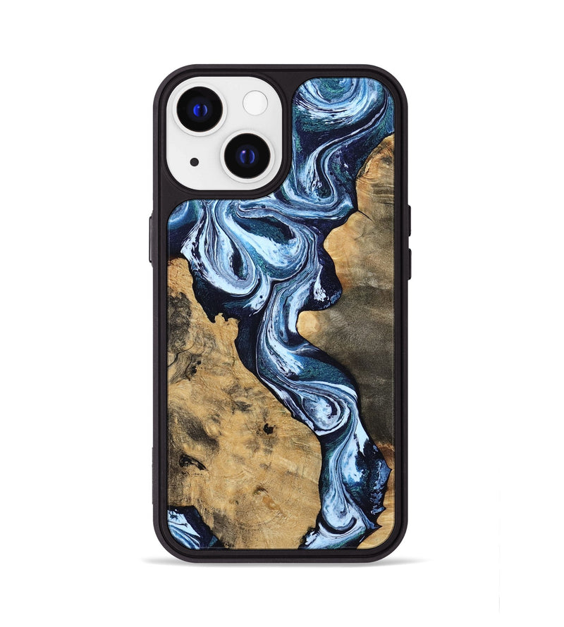 iPhone 13 Wood Phone Case - Taylor (Blue, 807435)