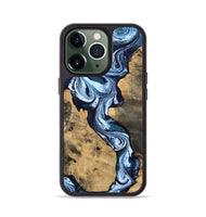 iPhone 13 Pro Wood Phone Case - Taylor (Blue, 807435)