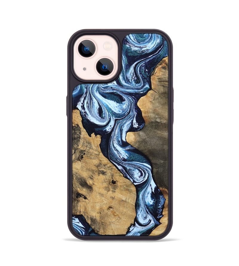 iPhone 14 Wood Phone Case - Taylor (Blue, 807435)