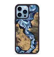 iPhone 14 Pro Max Wood Phone Case - Taylor (Blue, 807435)