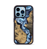 iPhone 14 Pro Wood Phone Case - Taylor (Blue, 807435)