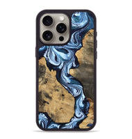 iPhone 15 Pro Max Wood Phone Case - Taylor (Blue, 807435)
