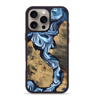 iPhone 16 Pro Max Wood Phone Case - Taylor (Blue, 807435)